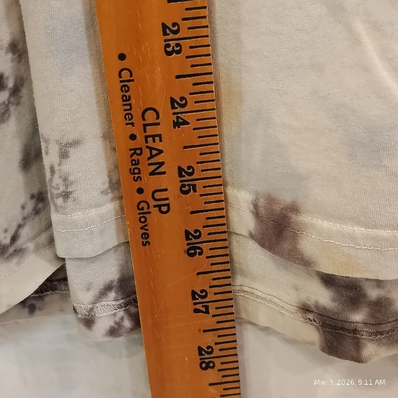 EASEL WOMENS LARGE TIE DYE TSHIRT 100% COTTON GRUNGE DISTRESSED CASUAL - Picture 6 of 7